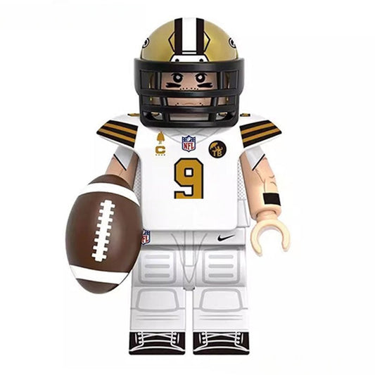 Drew Brees NFL Football Legends Lego Minifigures Custom sports Toys