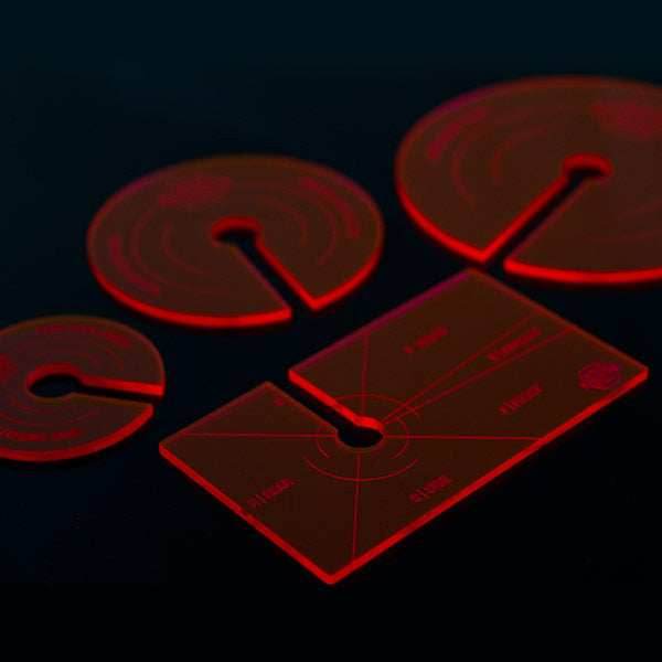 Dropzone Commander Template Pack - Fluorescent Red