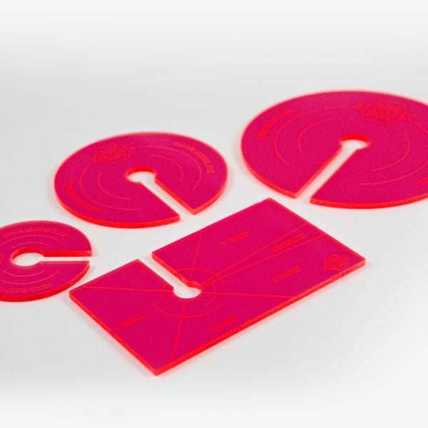 Dropzone Commander Template Pack - Fluorescent Red