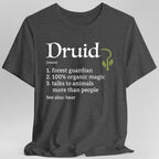 Druid Class Definition T-Shirt – Funny DnD Definition Tee