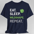 Druid Class T-Shirt – 'Eat, Sleep, Wildshape, Repeat'