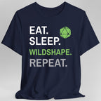 Druid Class T-Shirt – 'Eat, Sleep, Wildshape, Repeat'