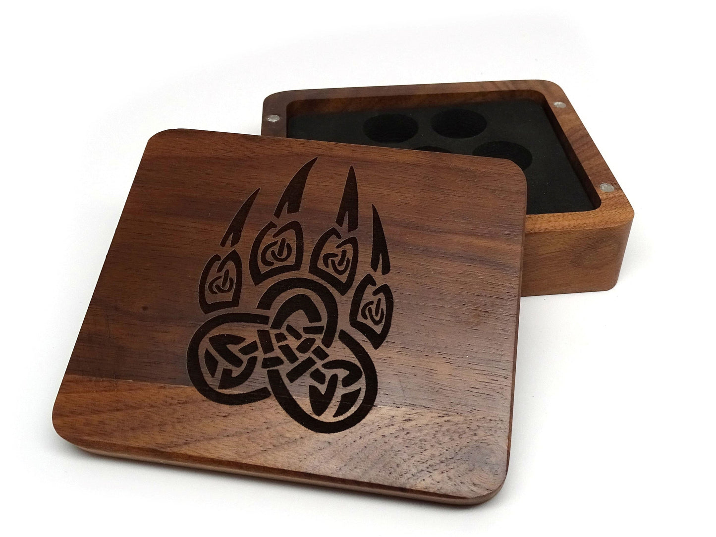 Druid Paw Wooden Dice Case