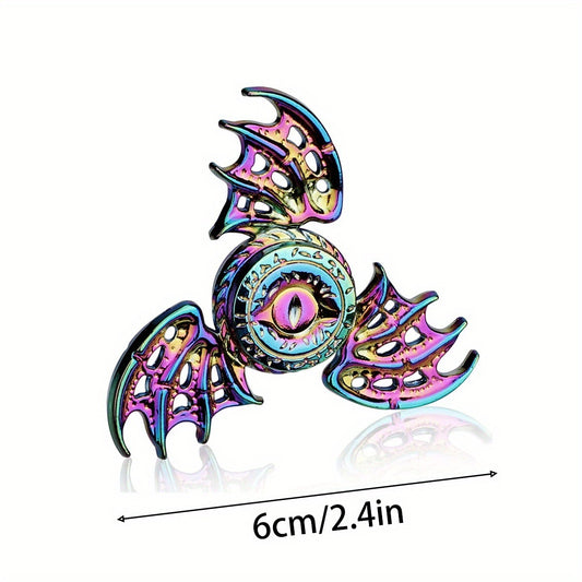 1pc, Phoenix Cool Fidget Hand Spinners Dragon Wing Finger Spinner Metal Focus Stainless Steel Fingertip Gyro Stress Relief Spiral Twister Toy Party Favors Birthday Gift, Party Toys