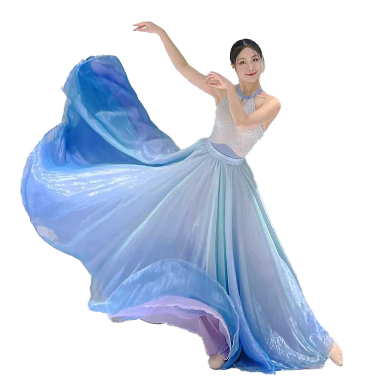 Women Ballet Skirts Chiffon Ballet Dress Tulle Skirt Dance Costumes Adult