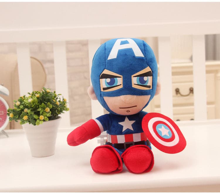 Disney Anime Plush Toy Spider-Man Doll Marvel Avengers Soft Plush Hero Captain America Iron Man Kids Christmas Gifts