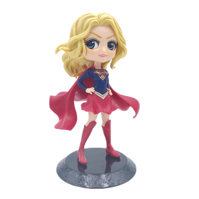 Q Version Of Marvel Superhero Princess Aisha Ann; Harley Quinn And &quot;Supergirl And Catwoman&quot; Action Doll Home Decoration Gifts