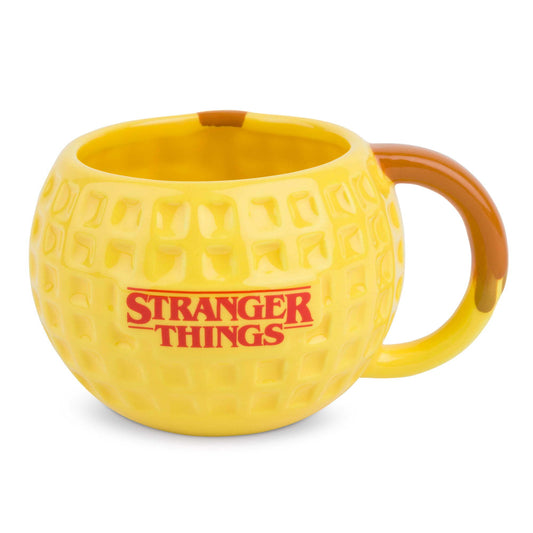 Taza de café de gres con forma de gofre de Stranger Things, 18 oz