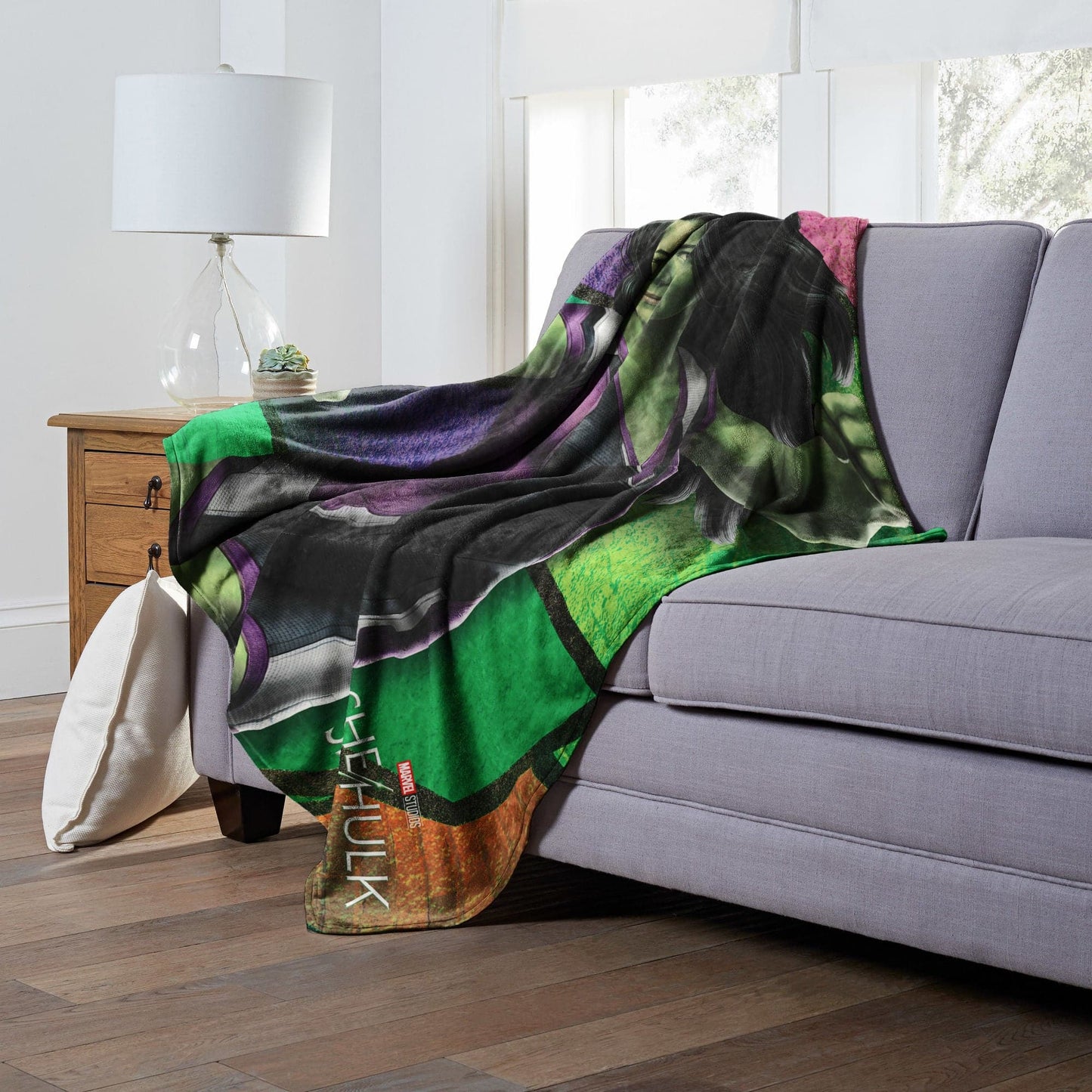 Marvel's She Hulk Silk Touch Throw Blanket, 50" x 60", Strong As She