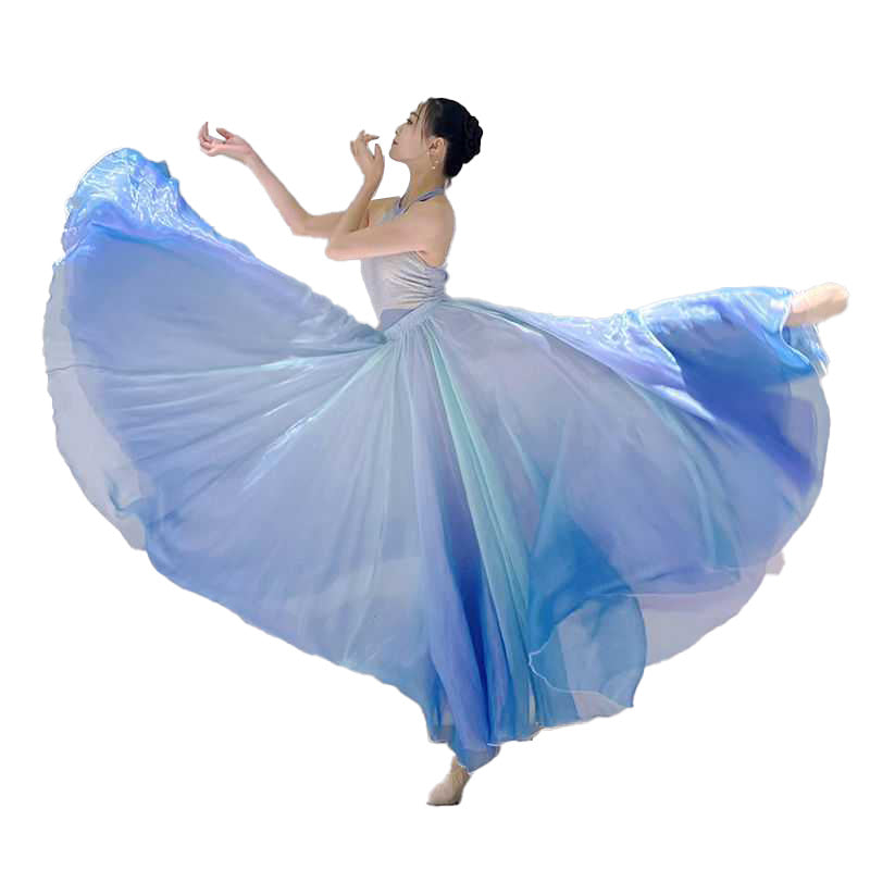 Women Ballet Skirts Chiffon Ballet Dress Tulle Skirt Dance Costumes Adult