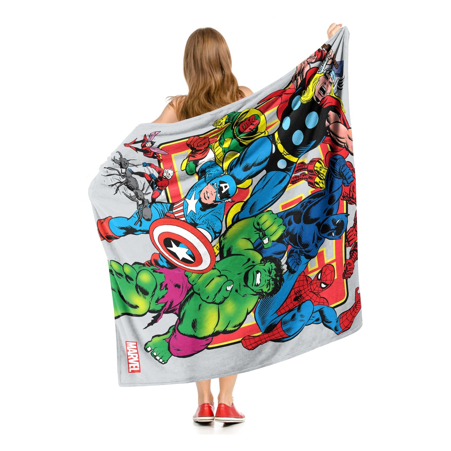 Marvel Comics; Comic Run Aggretsuko Comics Silk Touch Throw Blanket; 50" x 60"