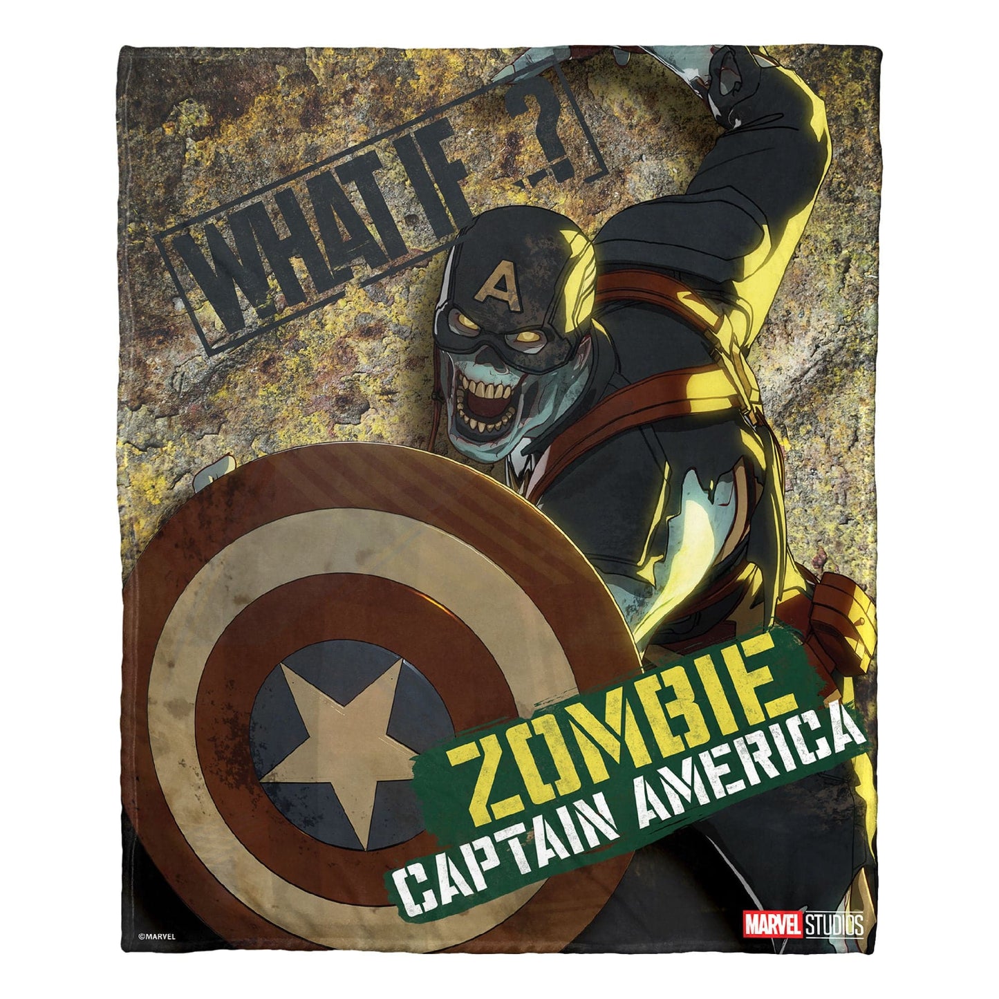 Marvel's What if…? Silk Touch Throw Blanket, 50" x 60", Captain Undead