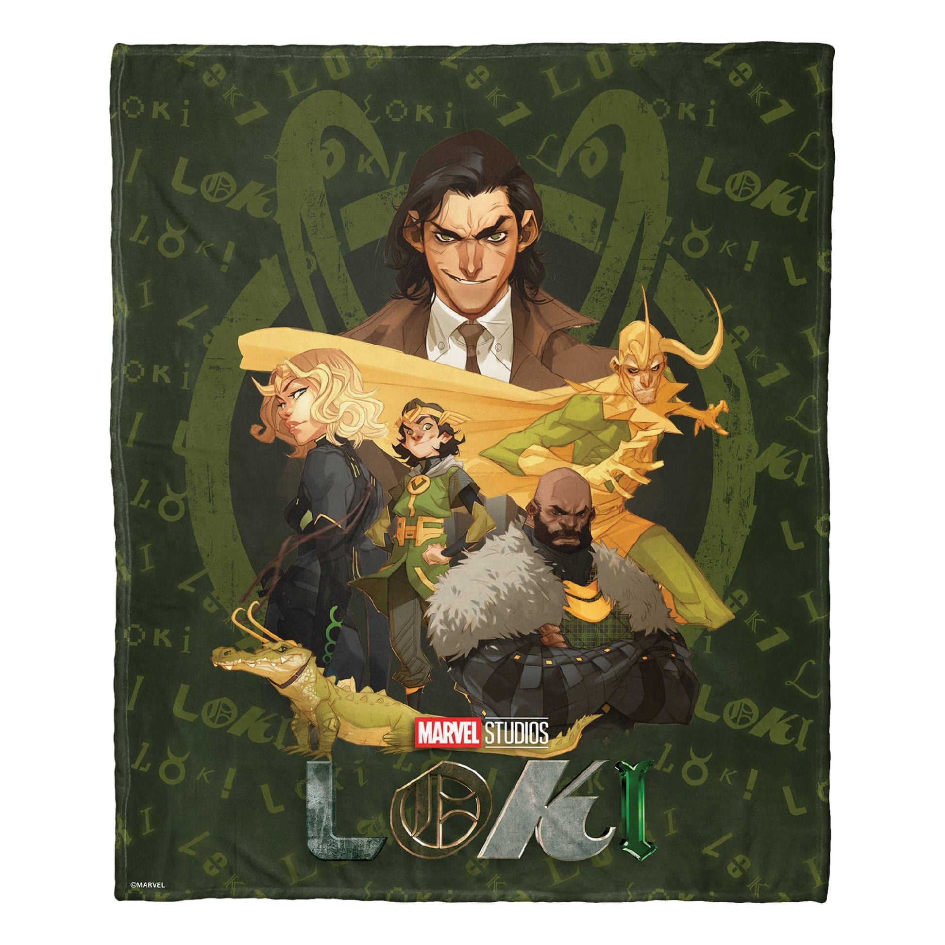 Marvel's Loki Silk Touch Throw Blanket, 50" x 60", Loki Crew