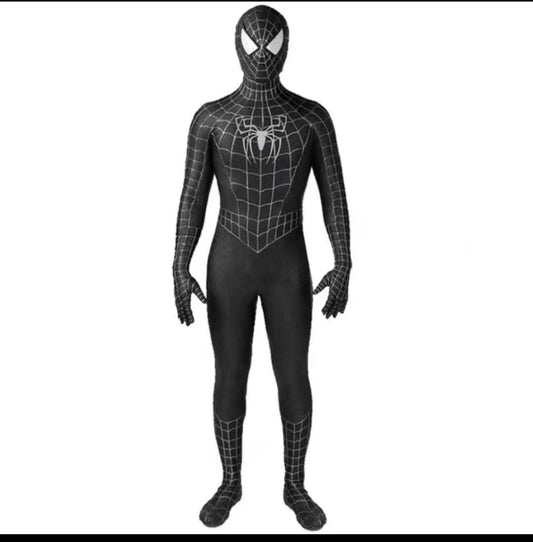 Black/red Tobey Maguire Spiderman Costume - Perfect For Cosplay Halloween (adults/kids)