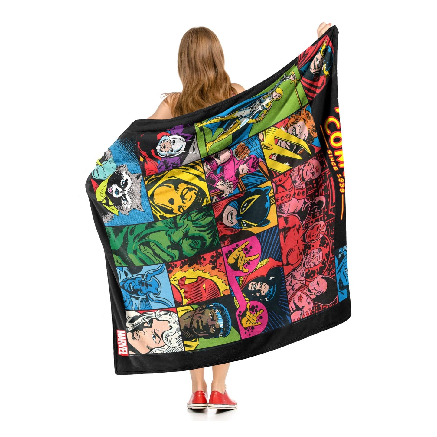 Marvel Comics; Making History Aggretsuko Comics Silk Touch Throw Blanket; 50" x 60"