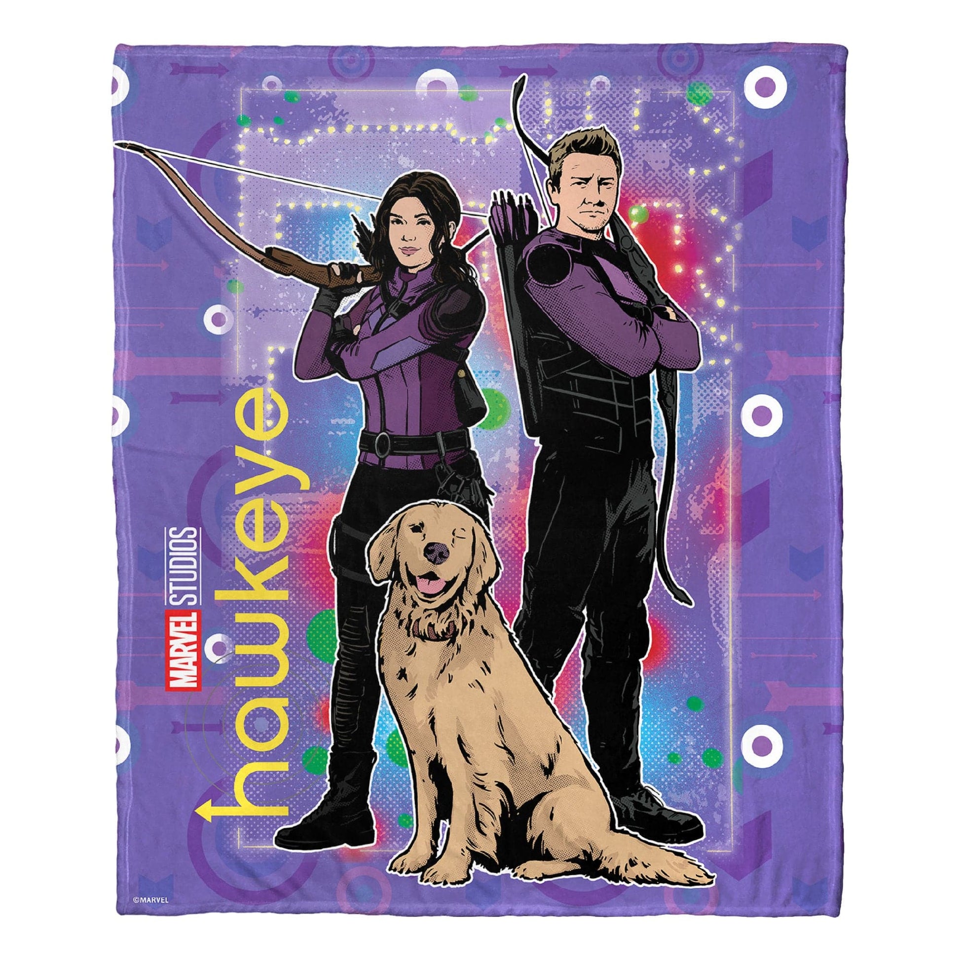 Marvel's Hawkeye Silk Touch Throw Blanket, 50" x 60", Holiday Hawkeye