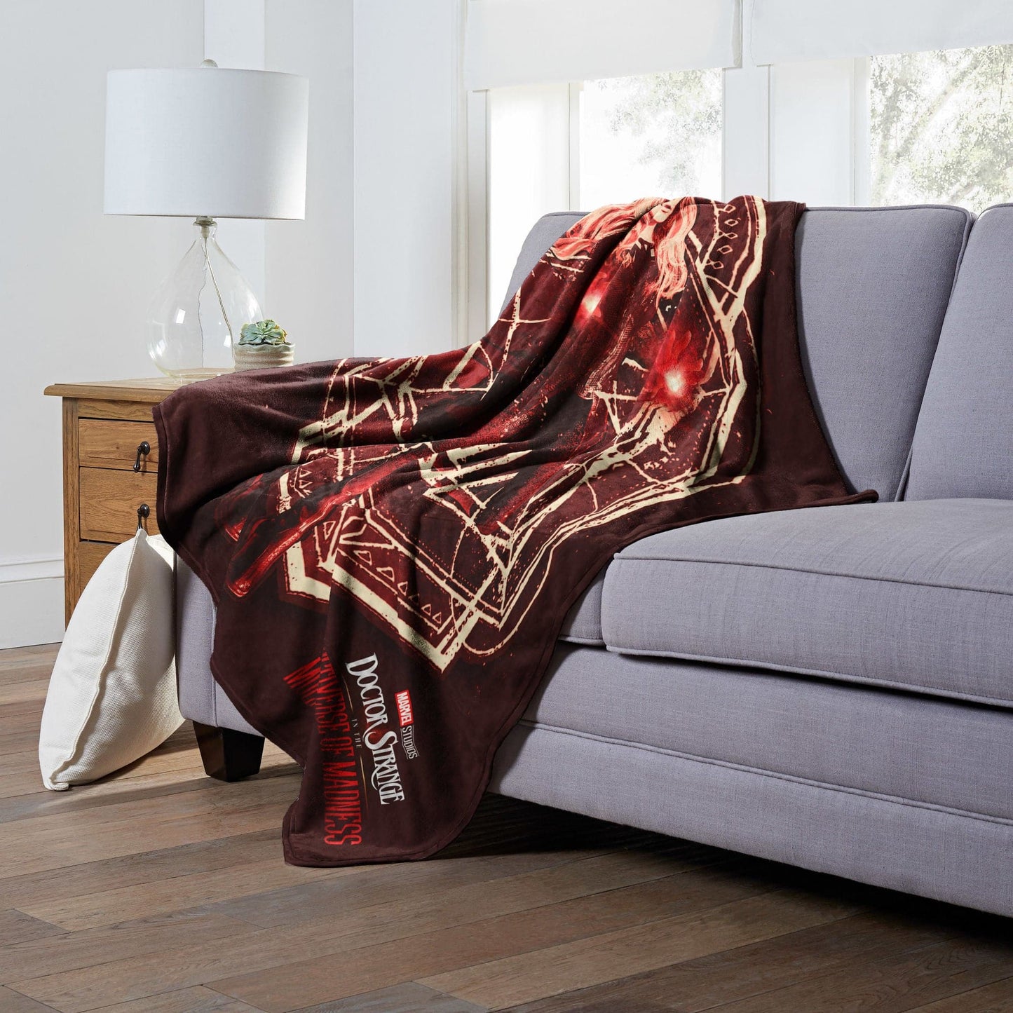 Marvel's Dr. Strange in the Multiverse of Madness Silk Touch Throw Blanket, 50" x 60", Red Scarlett