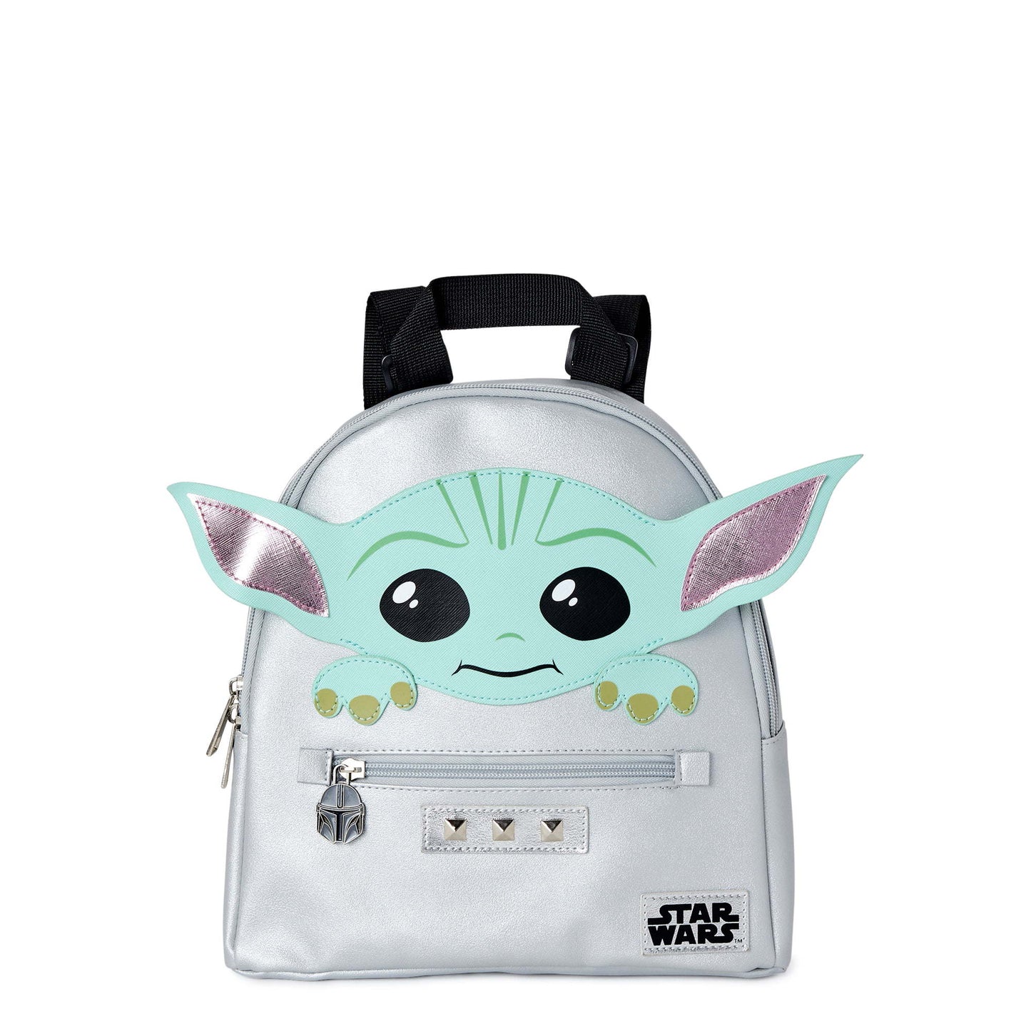 Mini mochila para mujer Star Wars Grogu Baby Yoda, gris plateado