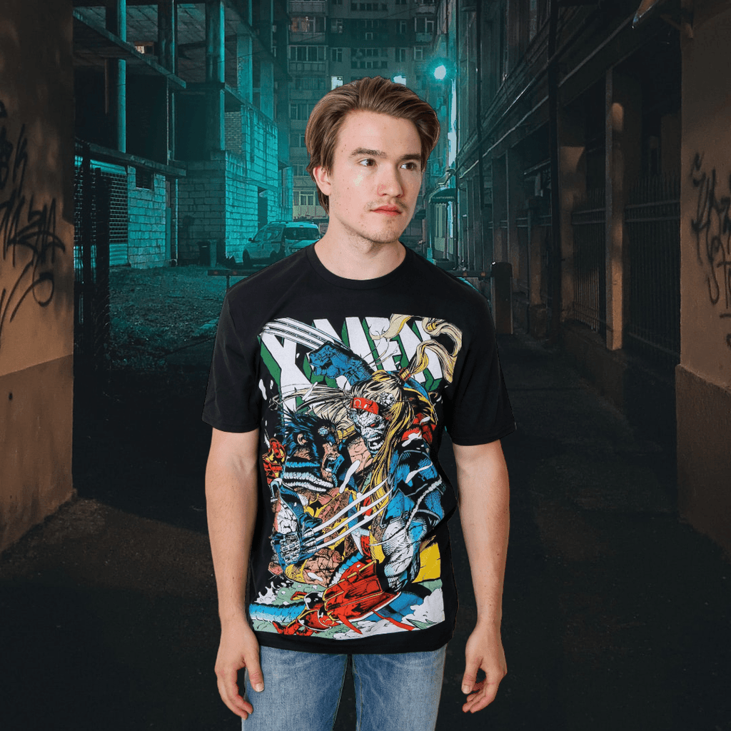 X-Men Wolverine vs Omega Marvel Liscensed Adult T-Shirt - S