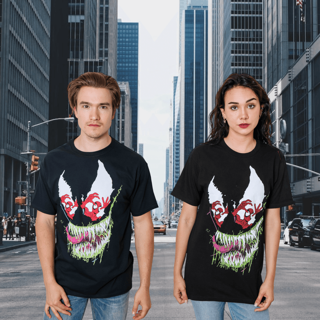 Spider-Man Venom Reflections Erik Larsen Marvel Adult T Shirt - S