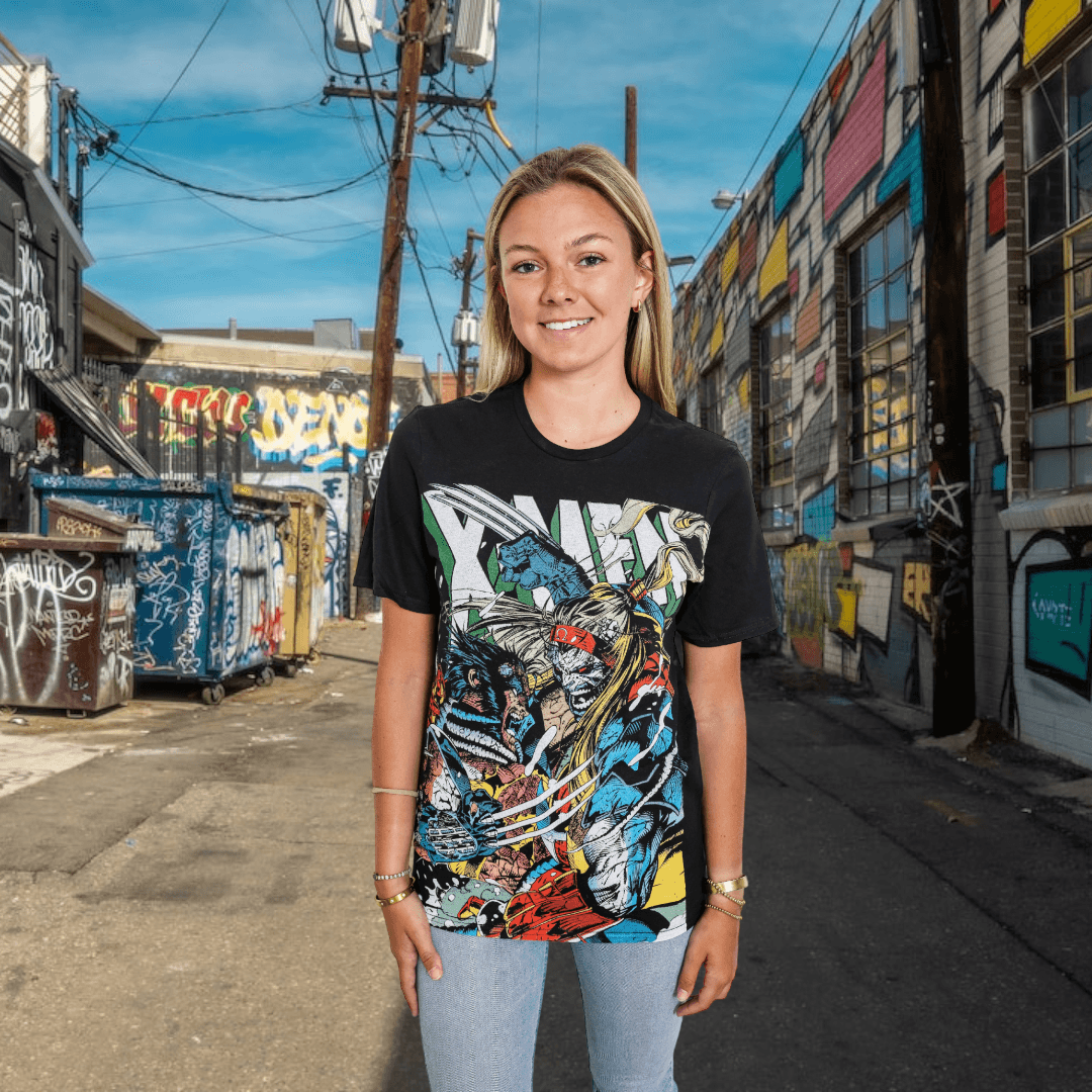 X-Men Wolverine vs Omega Marvel Liscensed Adult T-Shirt - S