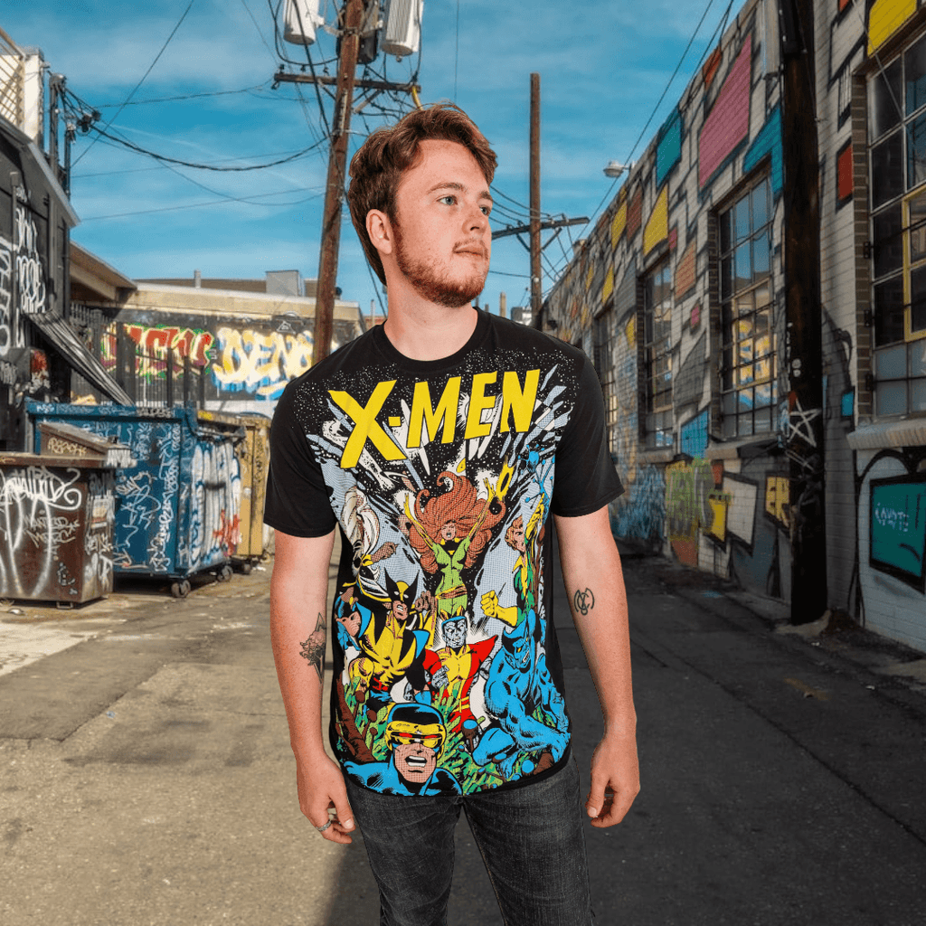 X-Men The Gang Marvel Comics Adult T-Shirt - S