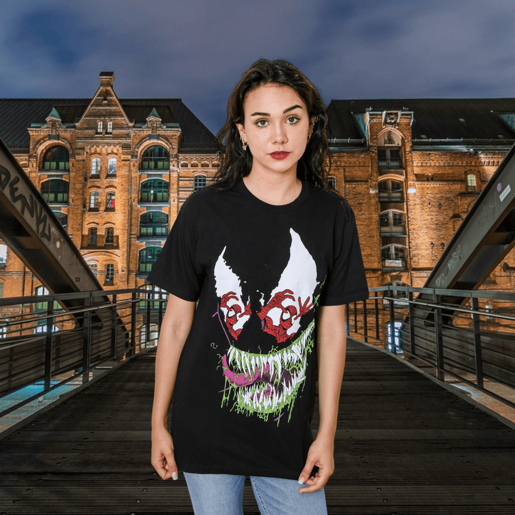 Spider-Man Venom Reflections Erik Larsen Marvel Adult T Shirt - S