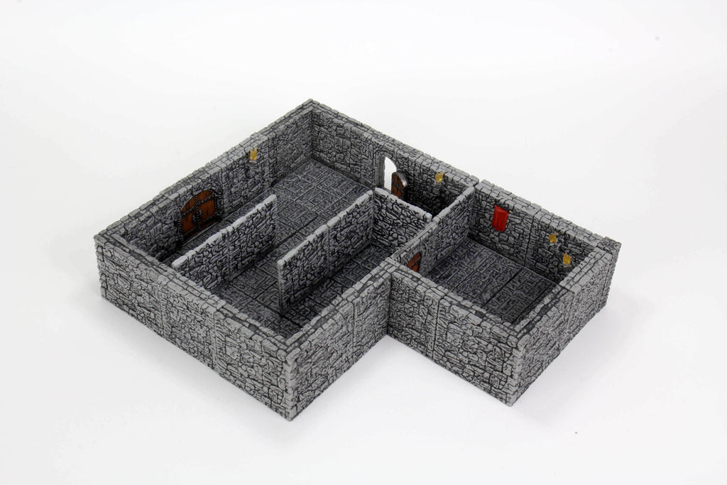 WarLock Tiles: Dungeon Tiles II - Full Height Stone Walls Expansion - 
