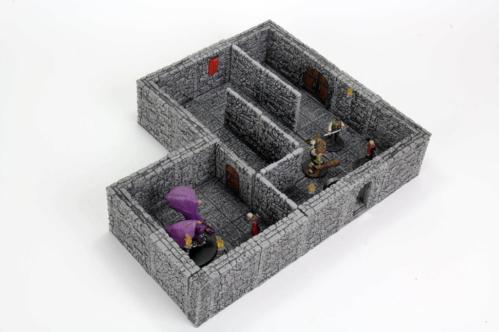 WarLock Tiles: Dungeon Tiles II - Full Height Stone Walls Expansion - 