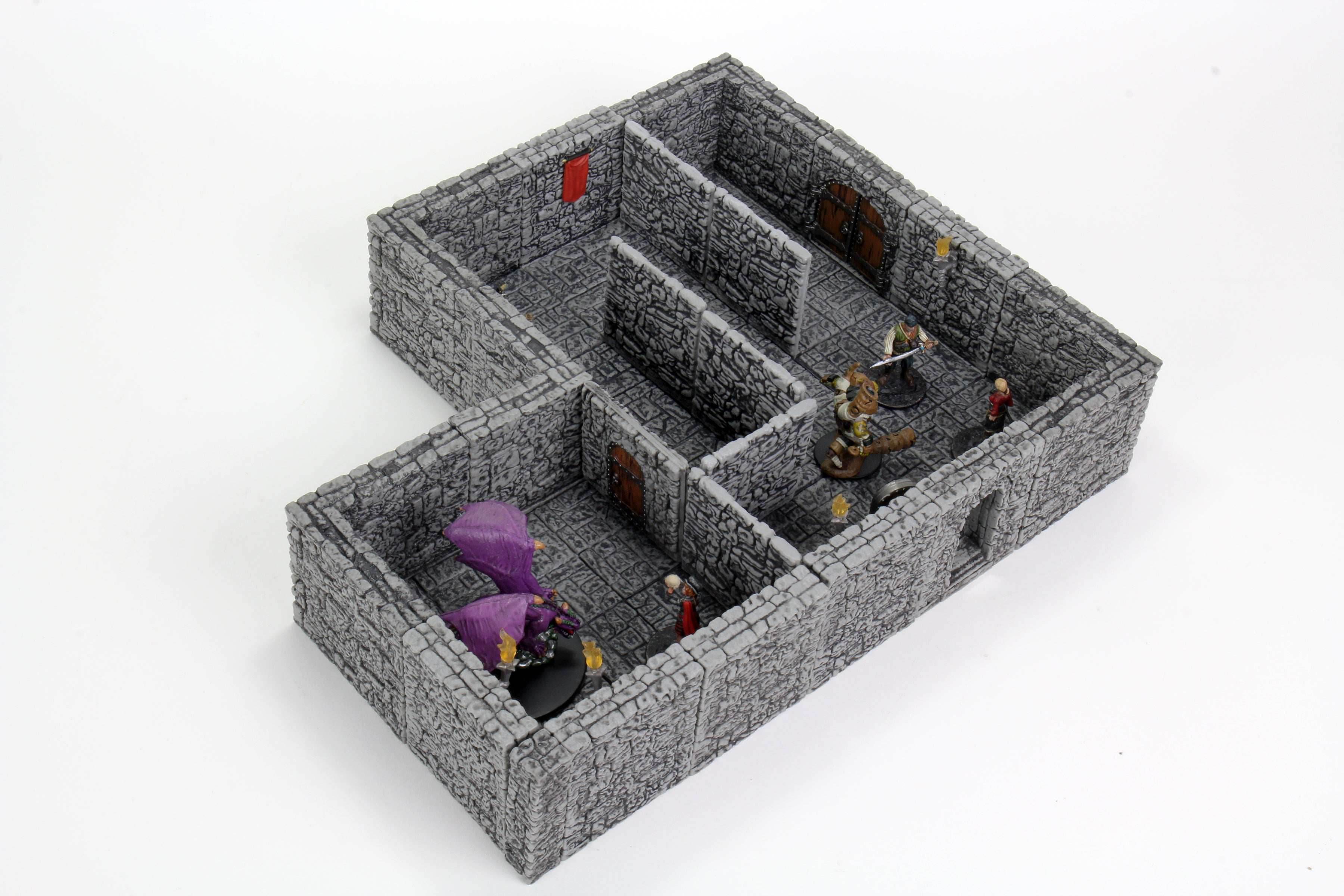 WarLock Tiles: Dungeon Tiles II - Full Height Stone Walls Expansion - 
