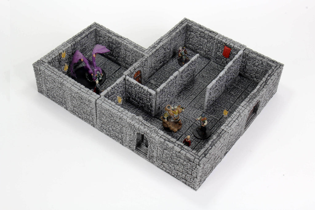 WarLock Tiles: Dungeon Tiles II - Full Height Stone Walls Expansion - 
