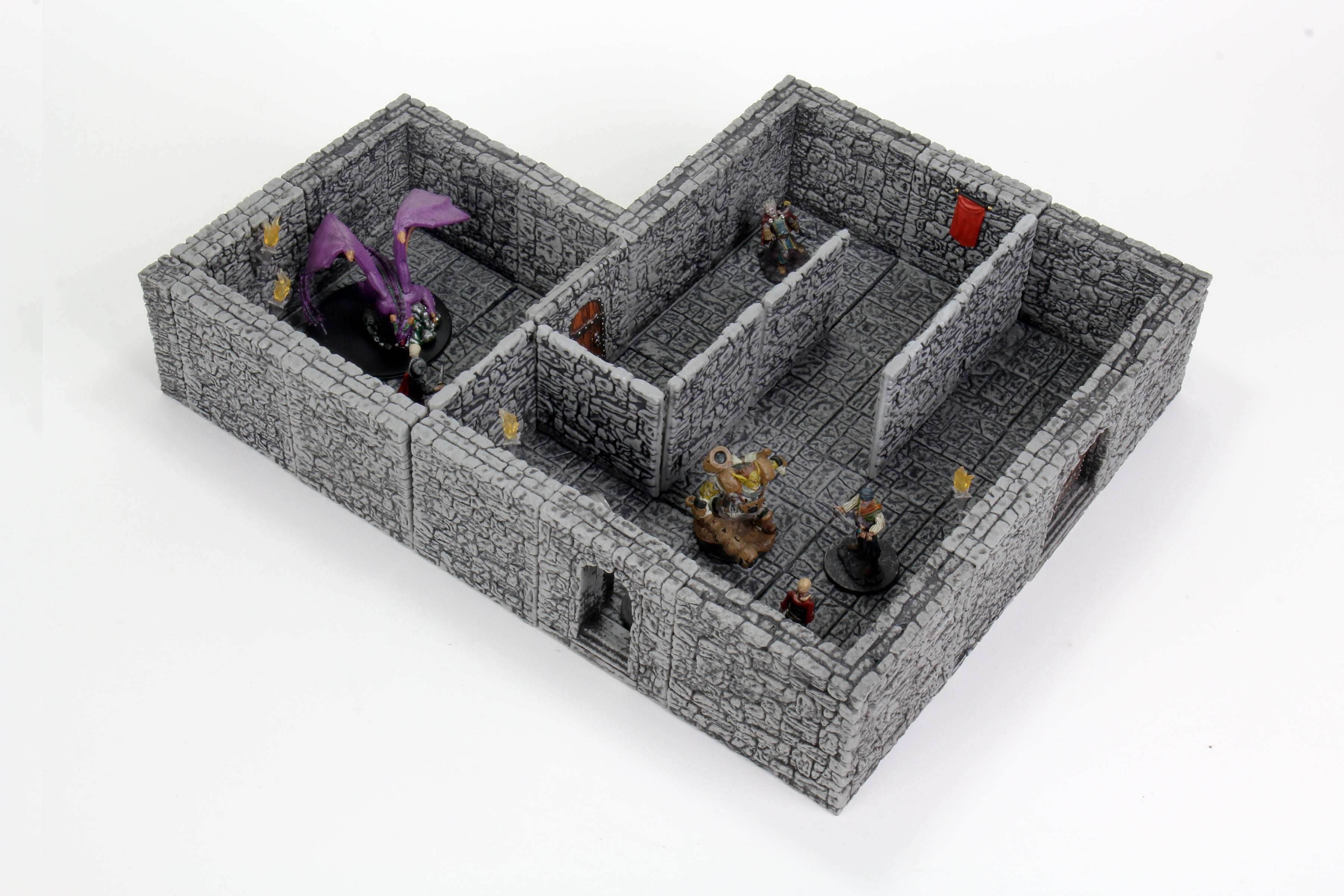 WarLock Tiles: Dungeon Tiles II - Full Height Stone Walls Expansion - 