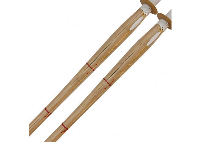 Double Training Bamboo Shinai Sword Set Sheath Combo-2