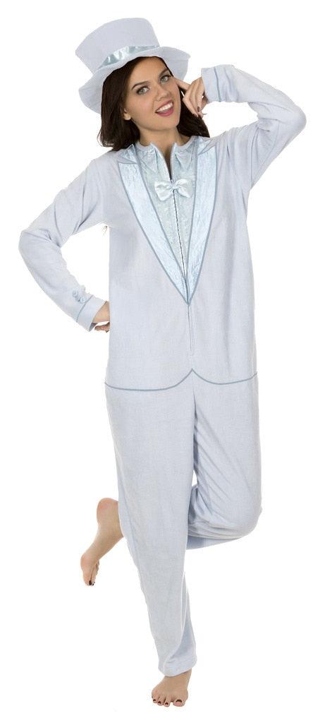 Dumb and Dumber Tuxedo One Piece Pajama & Top Hat Adult Unisex Halloween Cosplay Costume