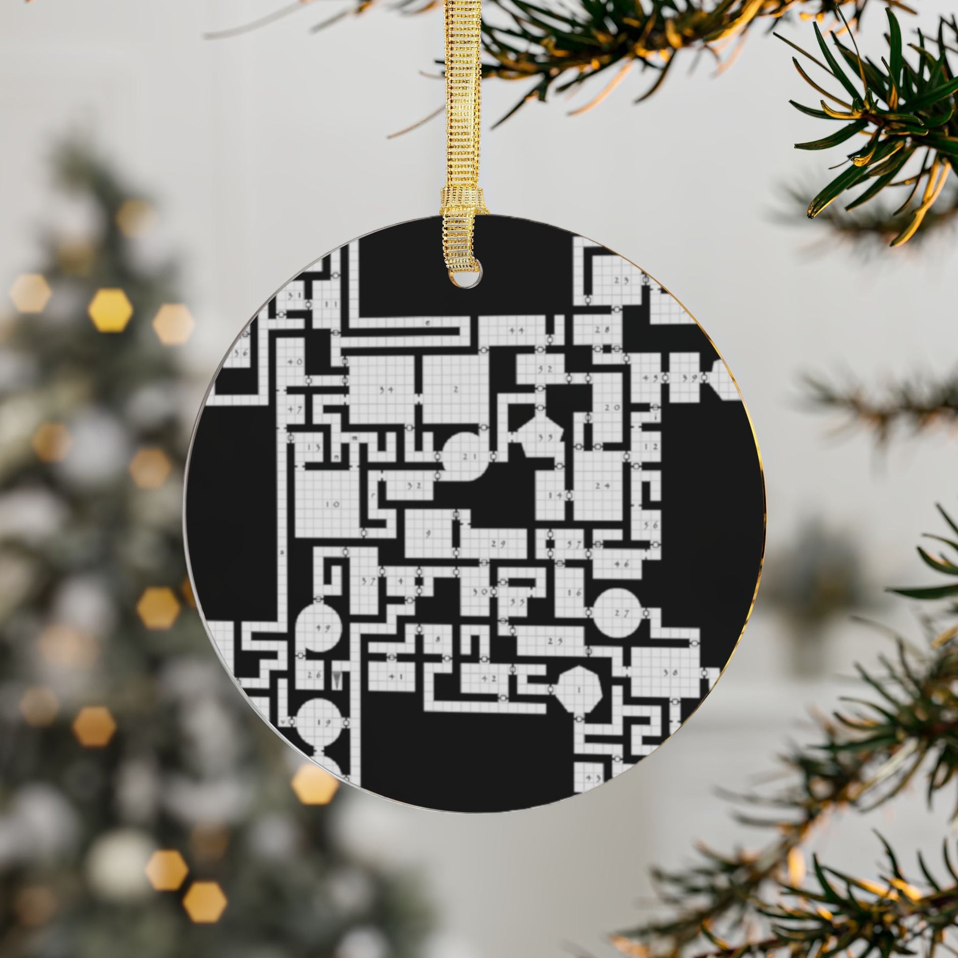 Dungeon map Acrylic Ornaments