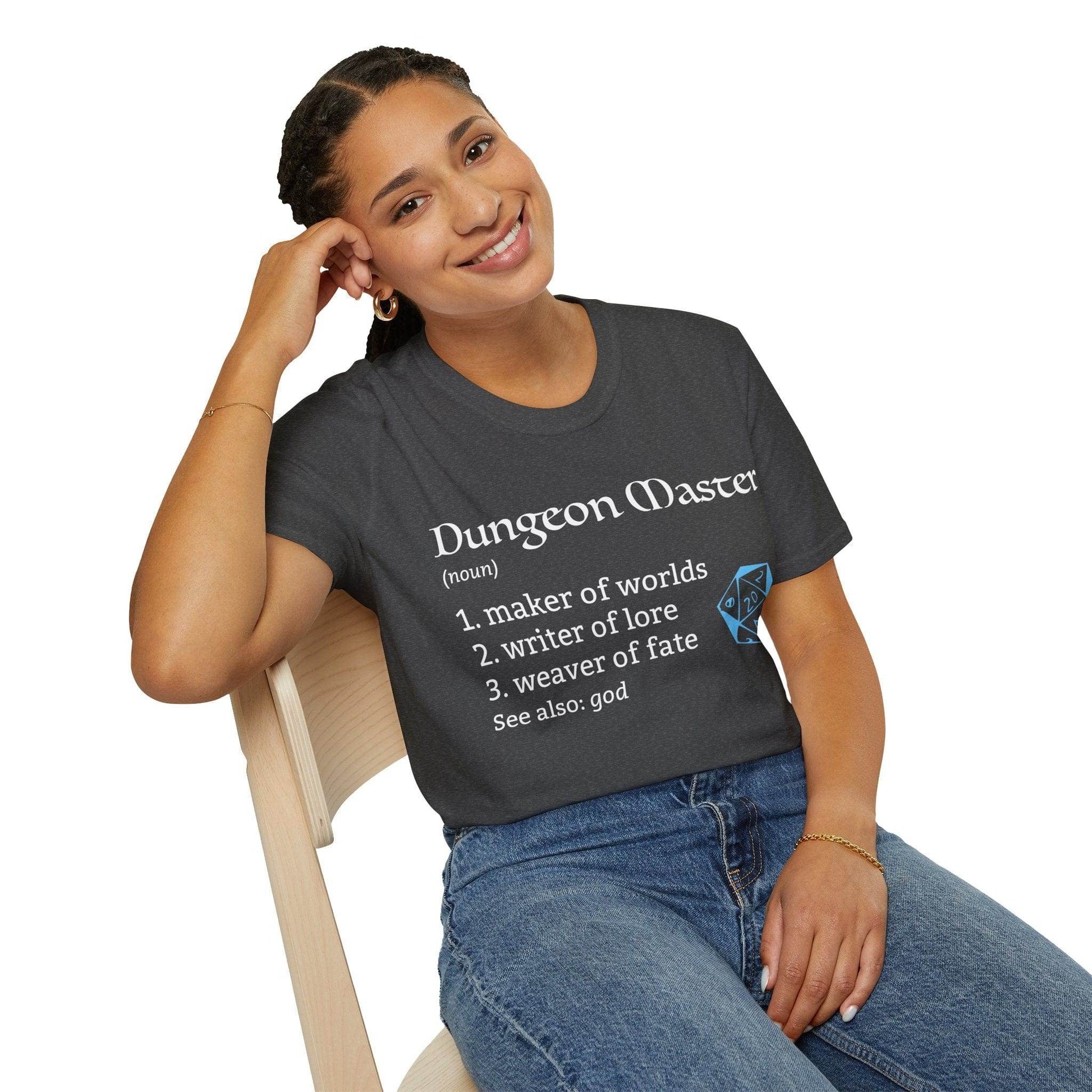 Dungeon Master Definition T-Shirt – Funny DnD DM Definition Tee - Navy / S