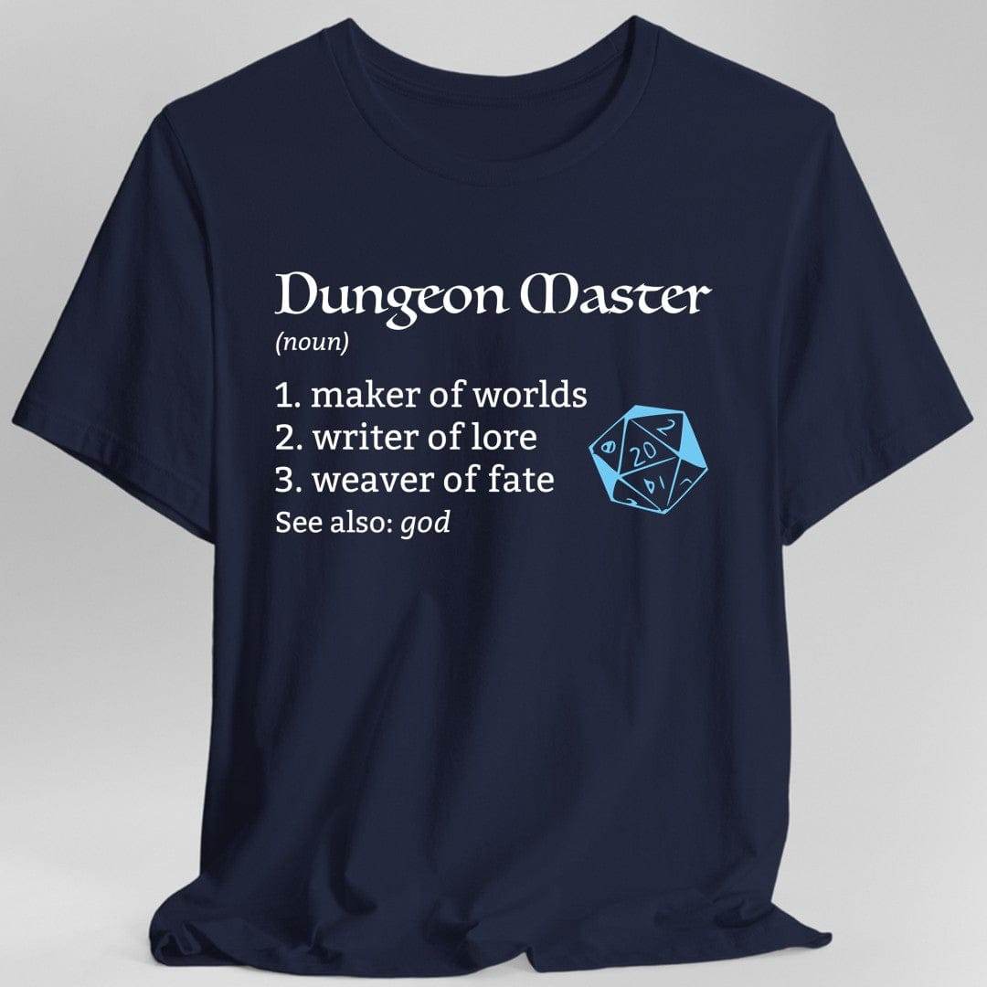 Dungeon Master Definition T-Shirt – Funny DnD DM Definition Tee - Navy / S