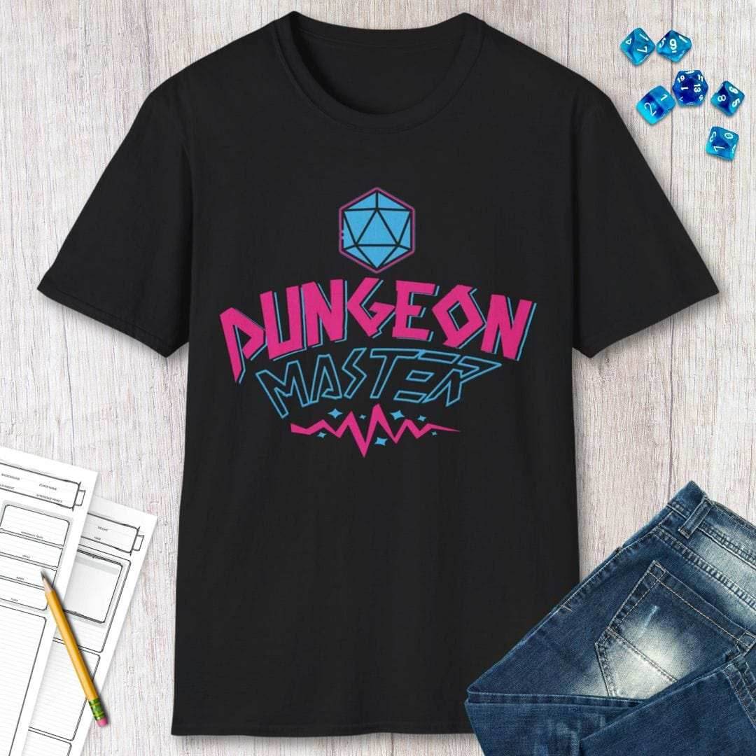 Dungeon Master Shirt – Retro 90s D&D T-Shirt - Black / S