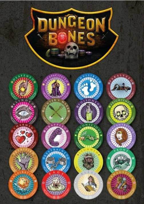 Dungeon Bones: D&D Condition Chips - 