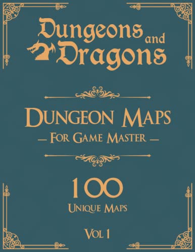 Dungeons and Dragons Dungeon Maps for Game Masters Vol 1: 100 Unique Maps and Background Stories for TTRPG's