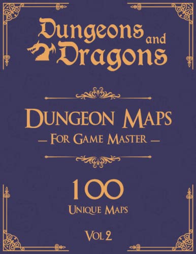 Dungeons and Dragons Dungeon Maps for Game Masters Vol 2: 100 Unique Maps and Background Stories for TTRPG's