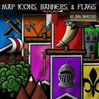 Map Icons, Banners, And Flags - 