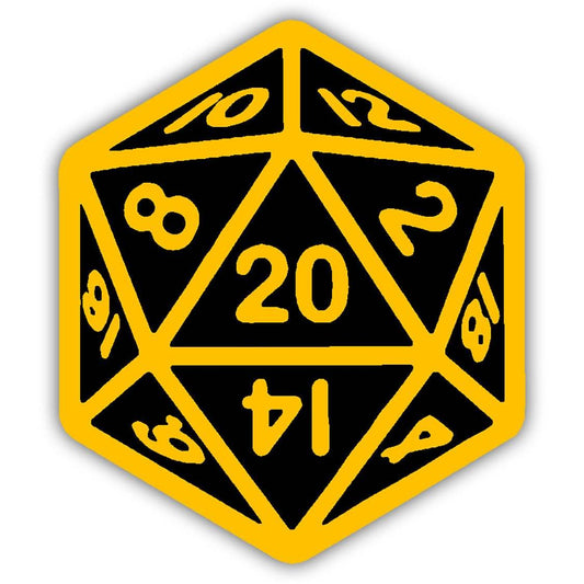 Dungeons & Dragons 20 Sided Die Sticker - Default