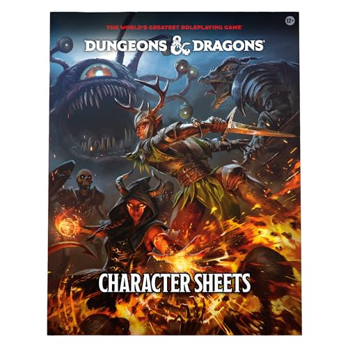 Dungeons & Dragons 2024 Character Sheets Player Accessories