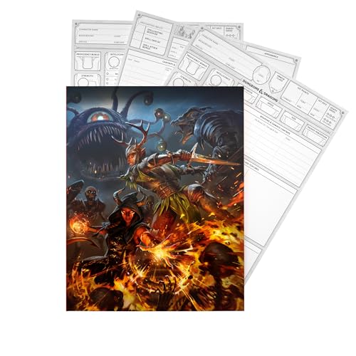 Dungeons & Dragons 2024 Character Sheets Player Accessories