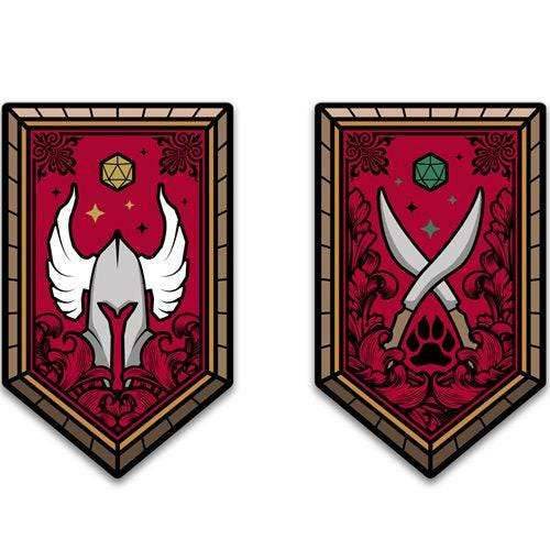 Dungeons & Dragons Character Class Augmented Reality Enamel Pin Set of 12 - Shared Exclusive - 