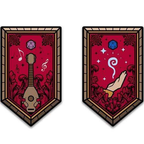Dungeons & Dragons Character Class Augmented Reality Enamel Pin Set of 12 - Shared Exclusive - 