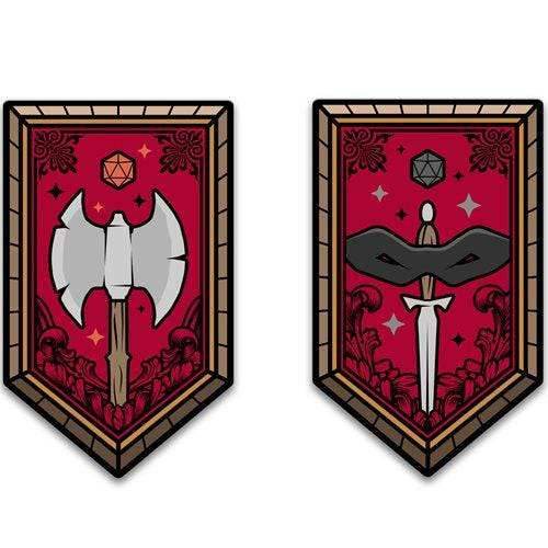 Dungeons & Dragons Character Class Augmented Reality Enamel Pin Set of 12 - Shared Exclusive - 