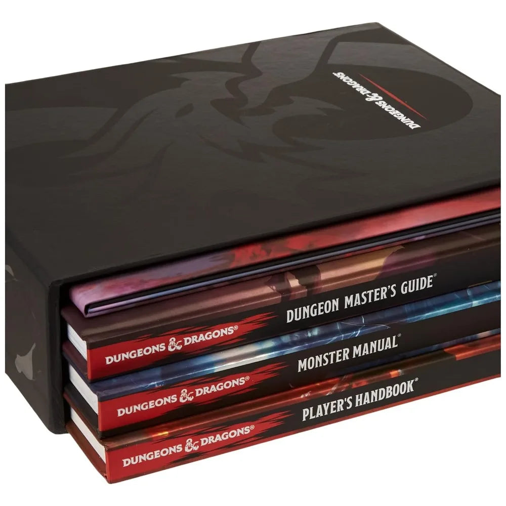 Dungeons & Dragons Core Rulebooks Gift Set (Special Foil Covers Edition with Slipcase, Player's Handbook,