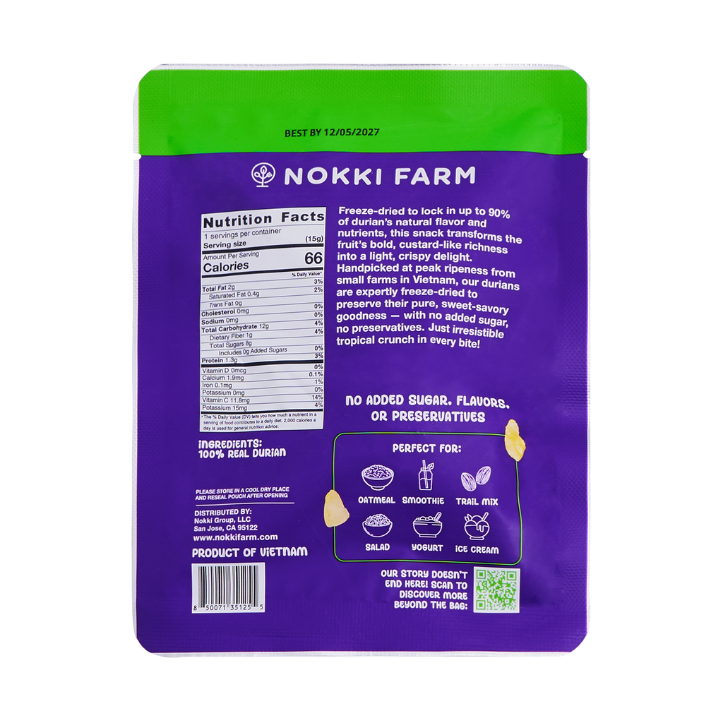 Freeze-Dried Durian